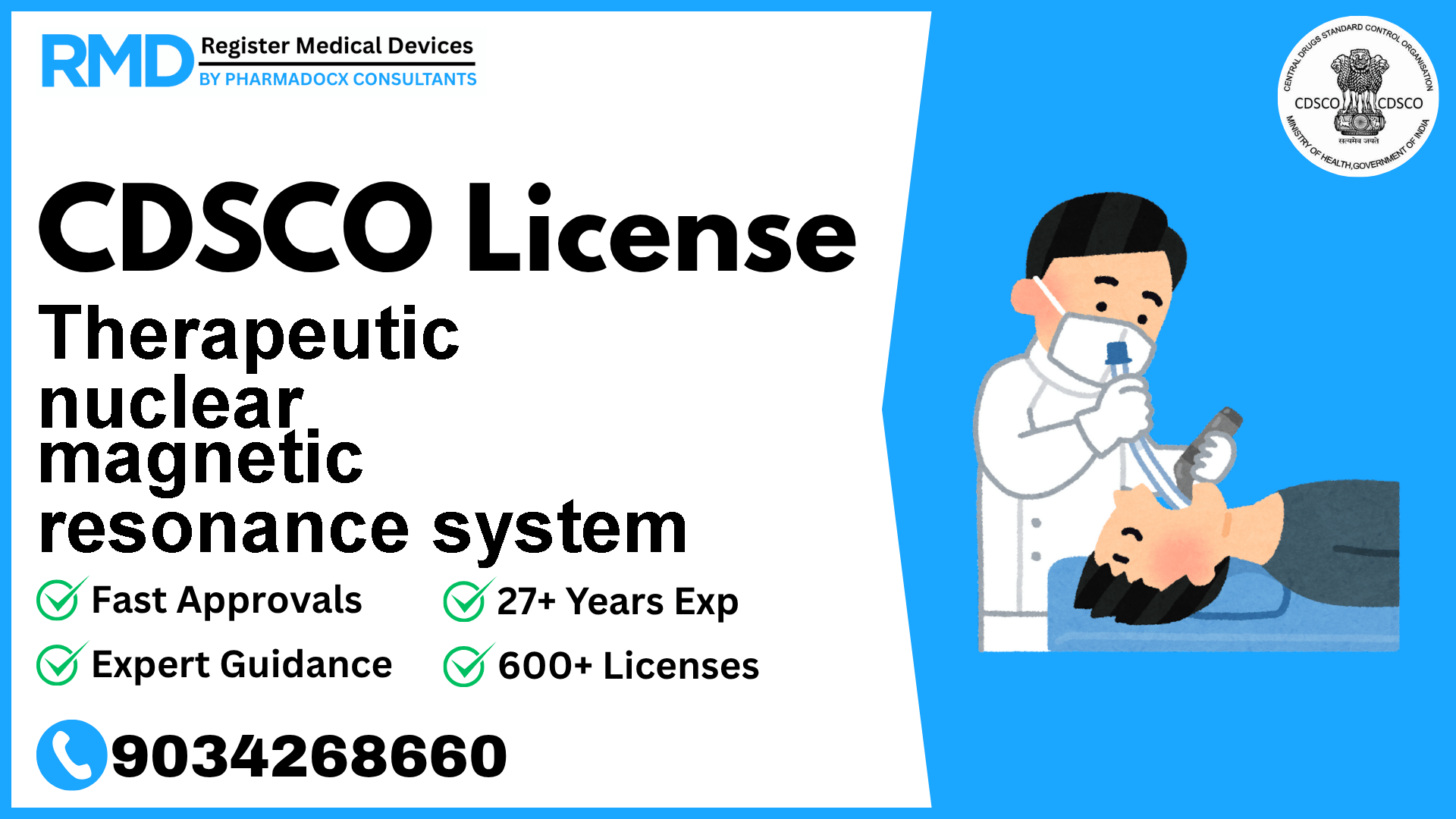 CDSCO License for Therapeutic nuclear magnetic resonance system