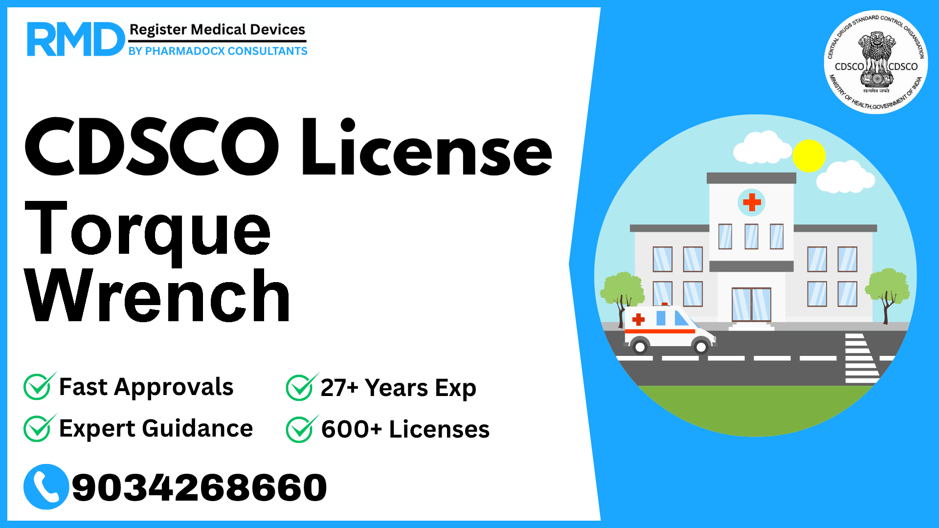 CDSCO License for Torque Wrench
