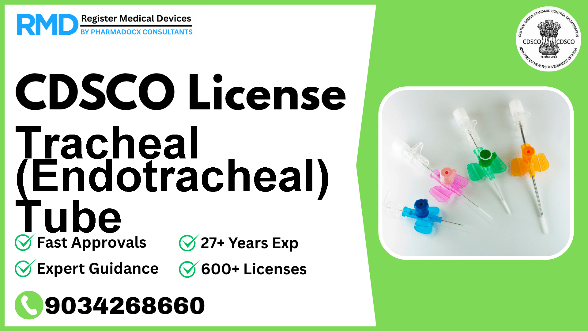 CDSCO License for Tracheal (Endotracheal) Tube