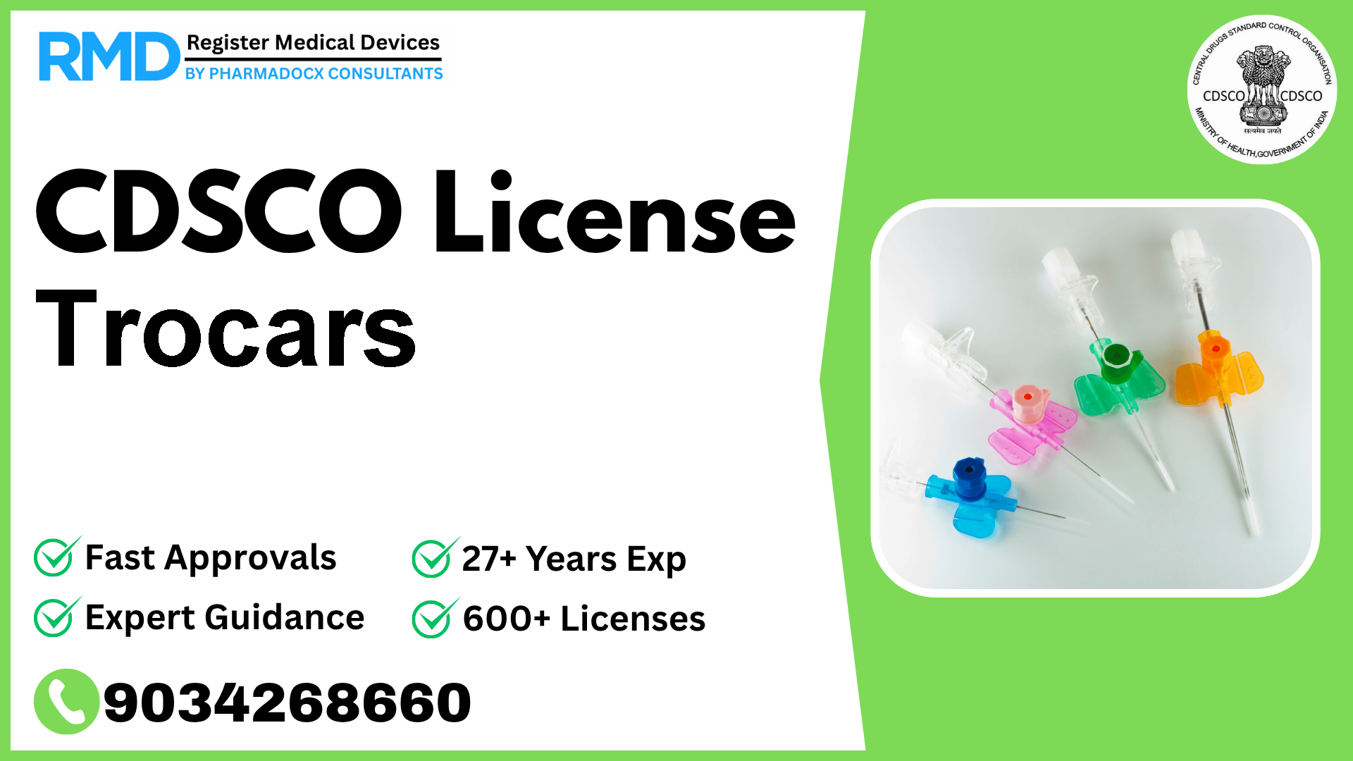 CDSCO License for Trocars