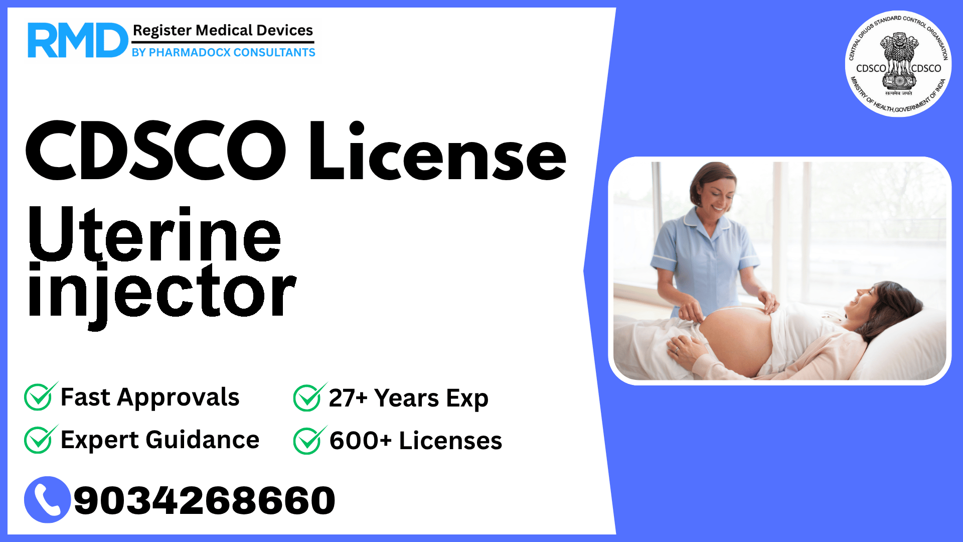 CDSCO License for Uterine injector