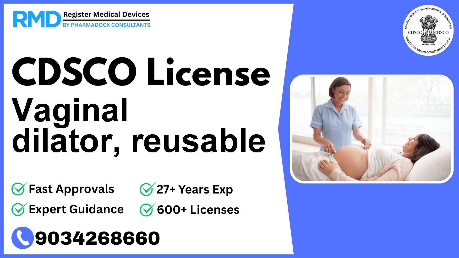 CDSCO License for Vaginal dilator, reusable