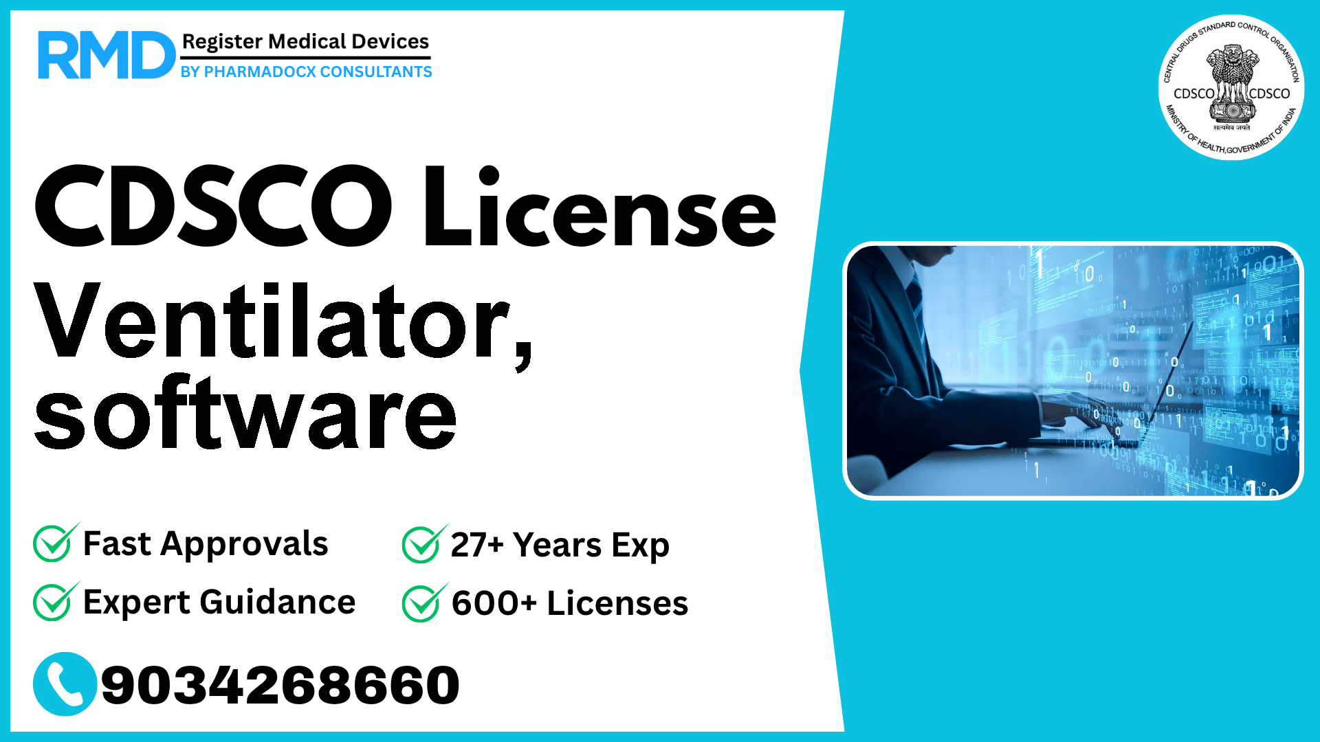 CDSCO License for Ventilator, software