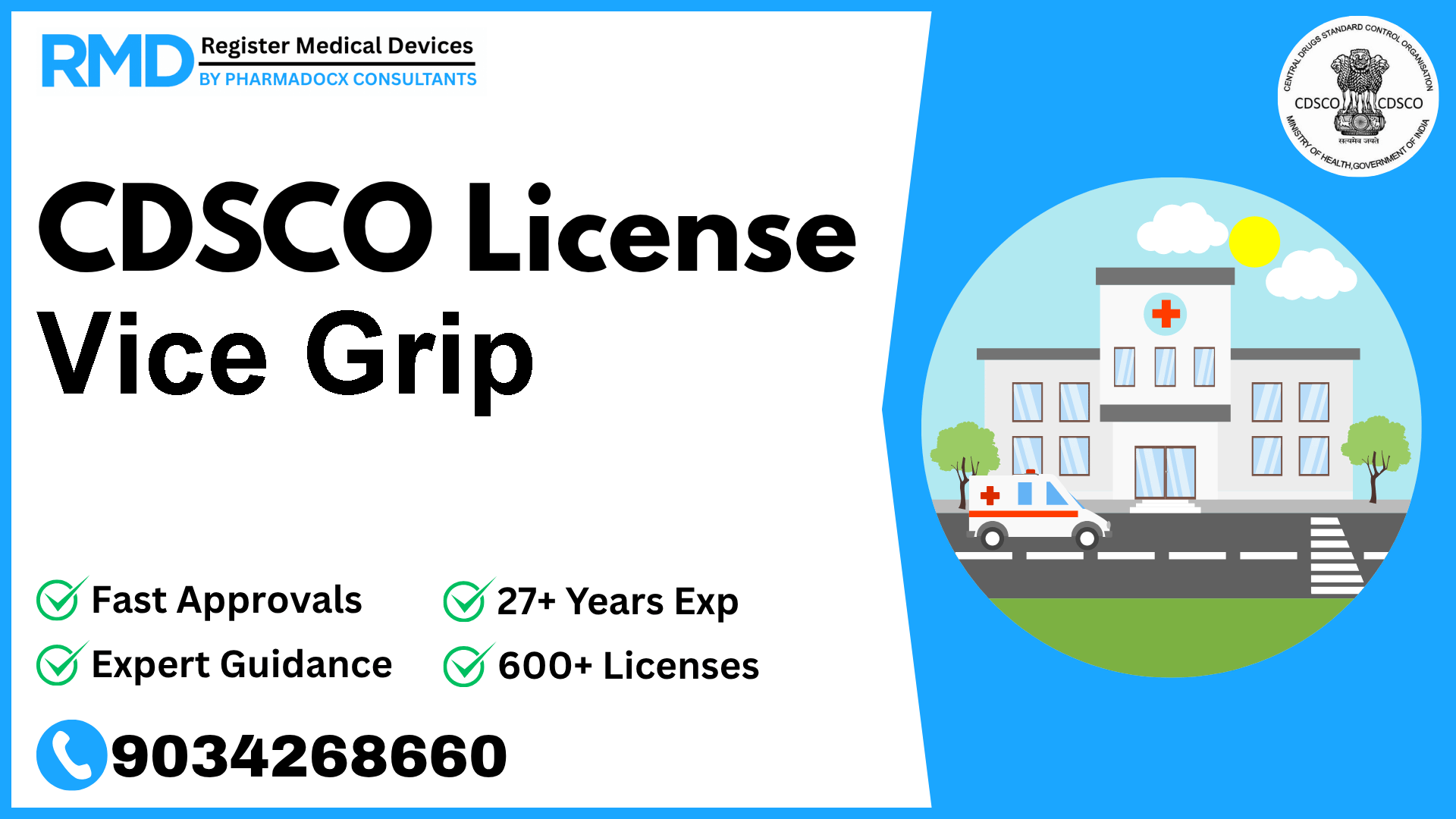 CDSCO License for Vice Grip
