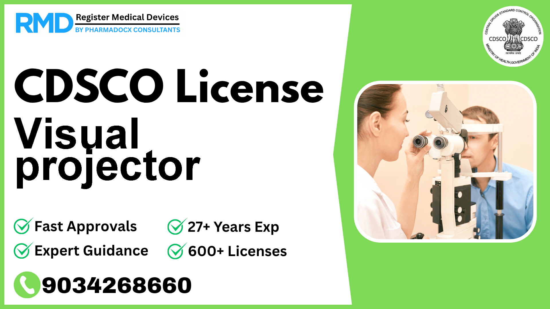 CDSCO License for Visual projector