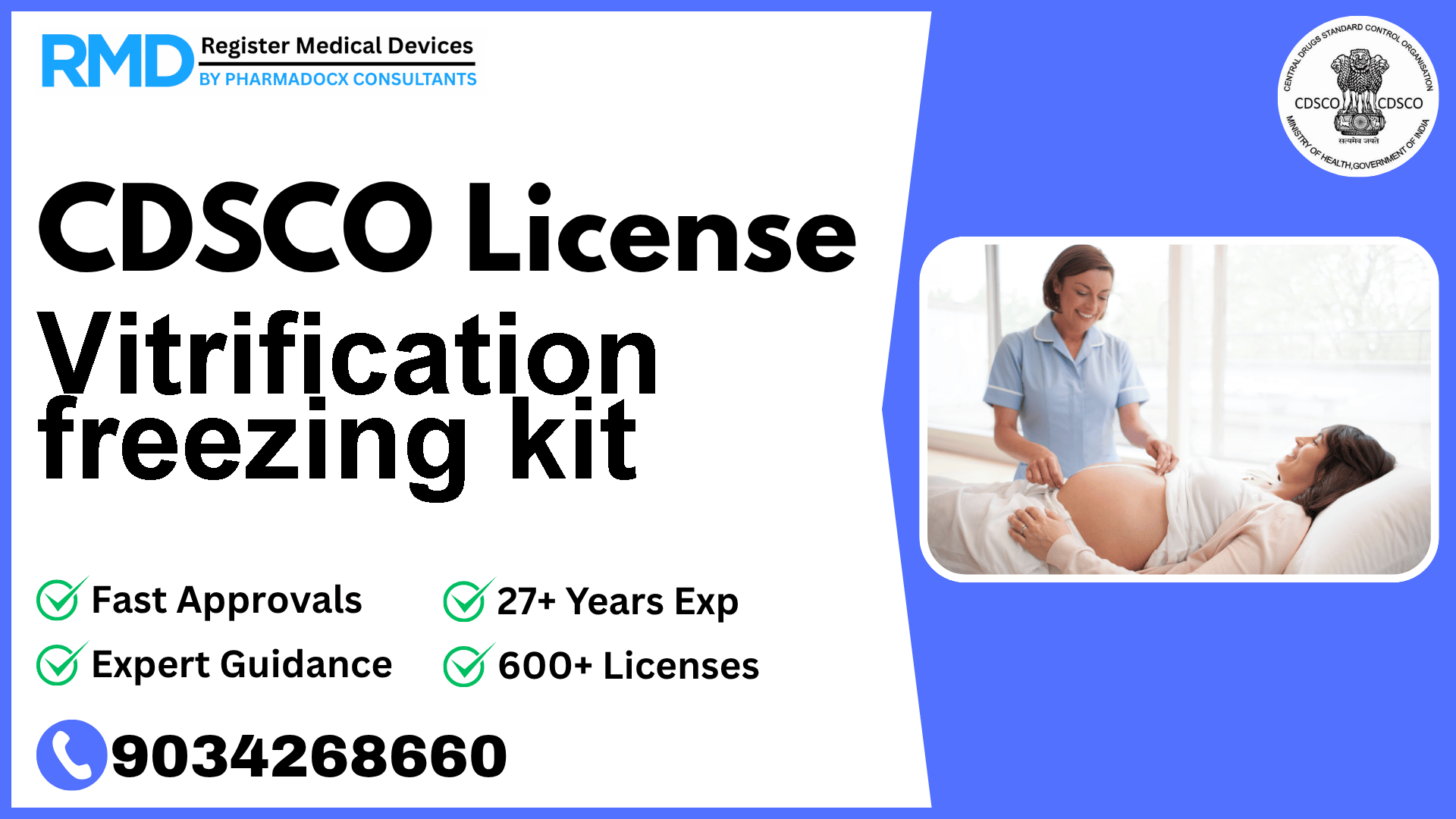 CDSCO License for Vitrification freezing kit