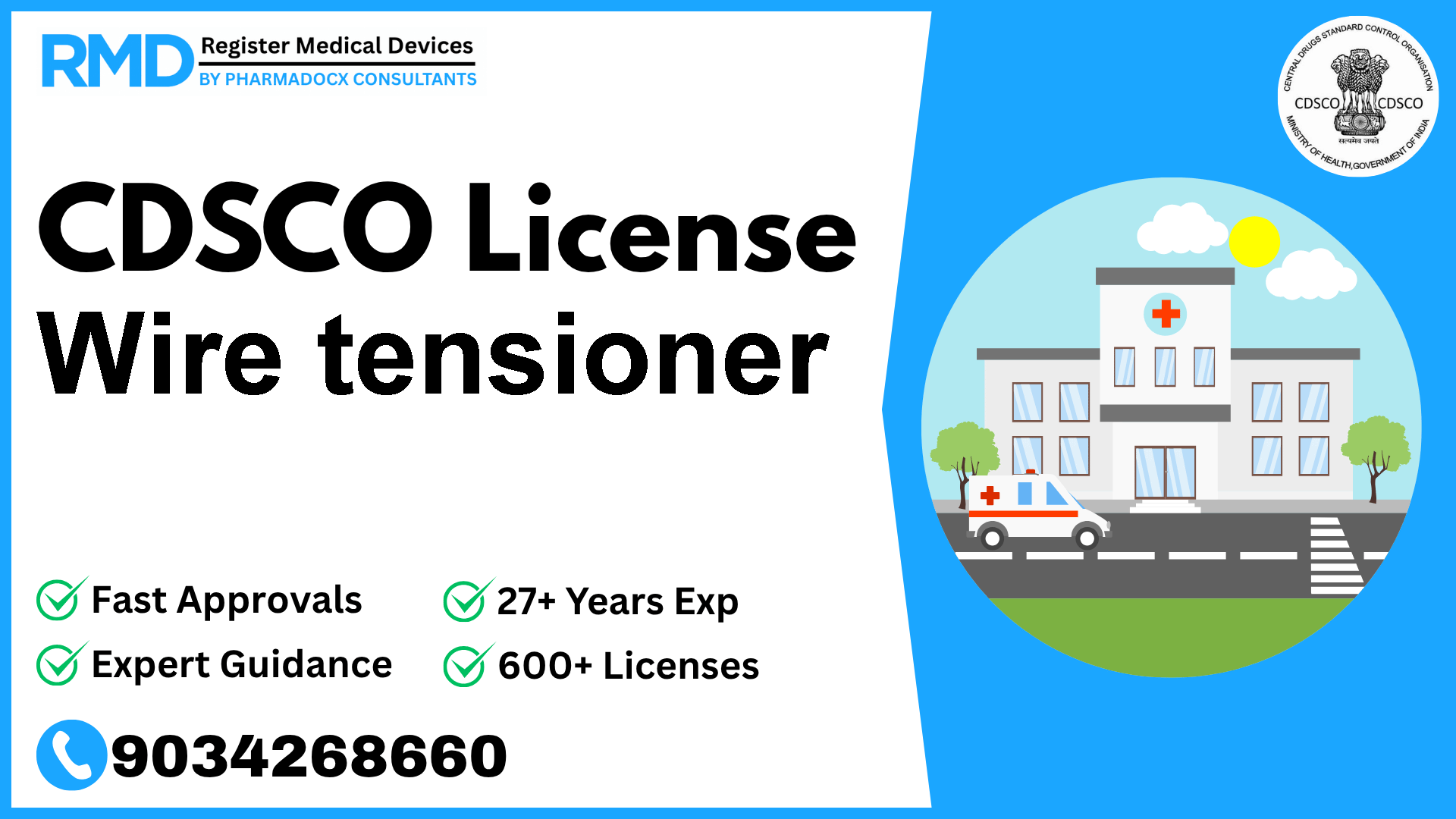 CDSCO License for Wire tensioner